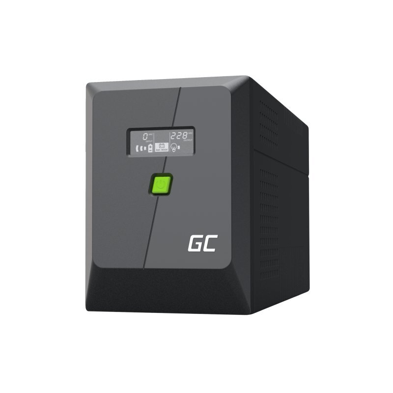 Zasilacz awaryjny UPS Greencell 1500VA 900W PowerProof z wyświetlaczem LCD