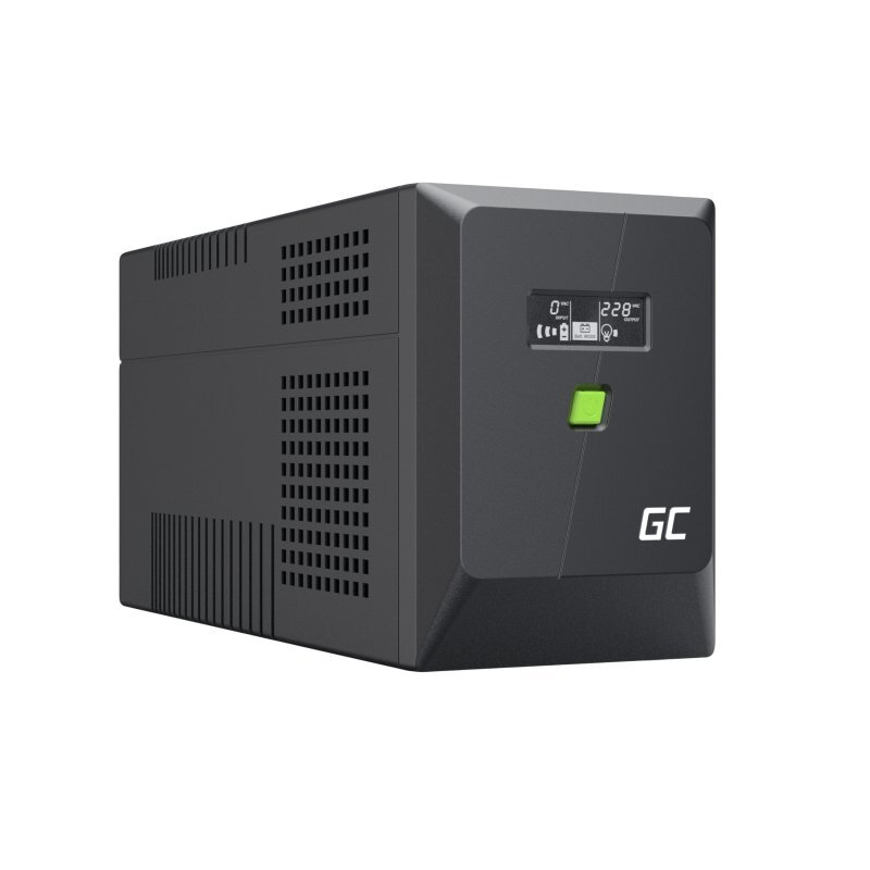 Zasilacz awaryjny UPS Greencell 1500VA 900W PowerProof z wyświetlaczem LCD