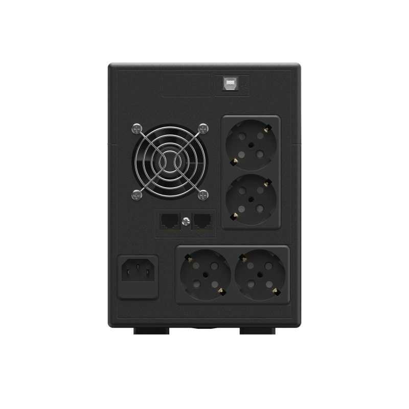 Zasilacz awaryjny UPS Greencell 1500VA 900W PowerProof z wyświetlaczem LCD