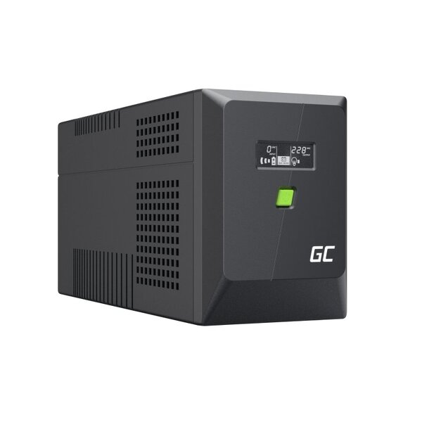Zdjęcie produktu: Zasilacz awaryjny UPS Greencell 1500VA 900W PowerProof z wyświetlaczem LCD