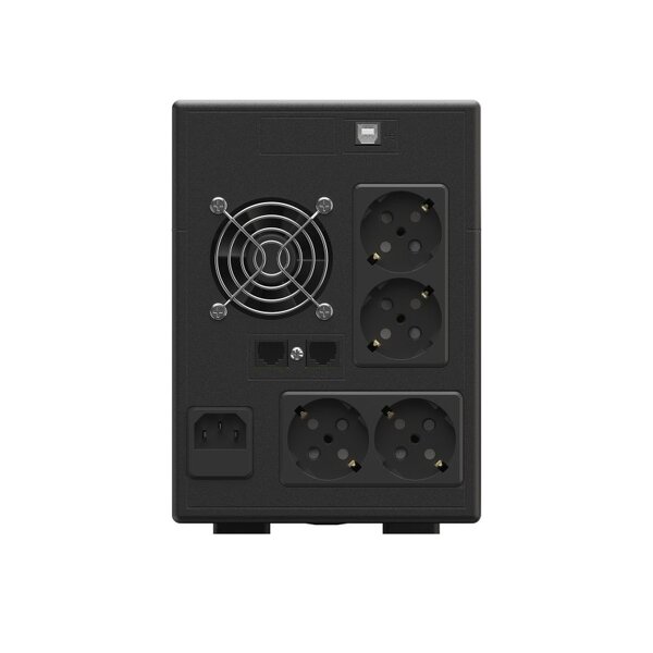 Zdjęcie produktu: Zasilacz awaryjny UPS Greencell 1500VA 900W PowerProof z wyświetlaczem LCD