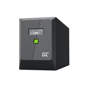 Miniatura produktu: Zasilacz awaryjny UPS Greencell 1500VA 900W PowerProof z wyświetlaczem LCD
