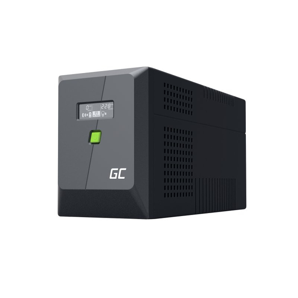 Zdjęcie produktu: Zasilacz awaryjny UPS Greencell 2000VA 1200W PowerProof z wyświetlaczem LCD