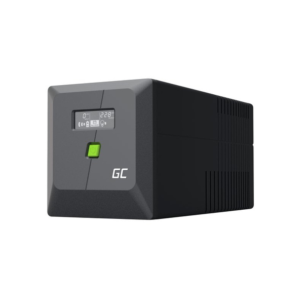 Zdjęcie produktu: Zasilacz awaryjny UPS Greencell 750VA 480W PowerProof z wyświetlaczem LCD