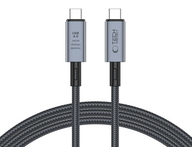 Miniatura produktu: Kabel Tech-Protect UltraBoost Max USB-C 4.0 / USB-C 4.0 PD 240W 8K 40Gbps 2m - szary