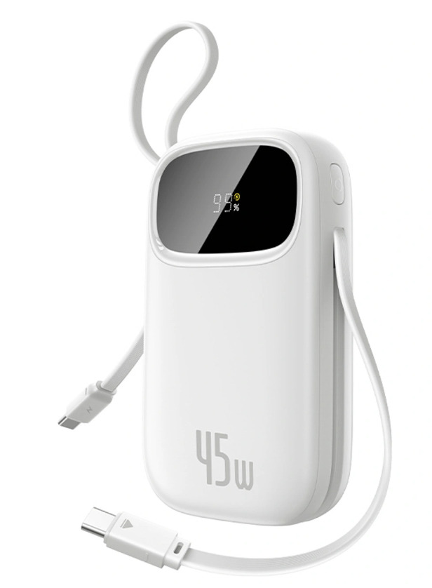 Powerbank Baseus EnerFill FC31 QPow3 20000mAh 45W 2x kabel USB-C biały