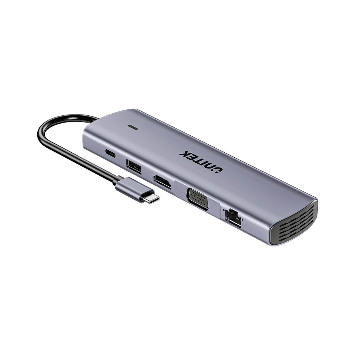 Unitek Hub USB-C 11w1 4K@30Hz RJ45 PD 100 W SD i microSD Unitek Hub USB-C 11w1 4K@30Hz RJ45 PD 100 W SD i microSD