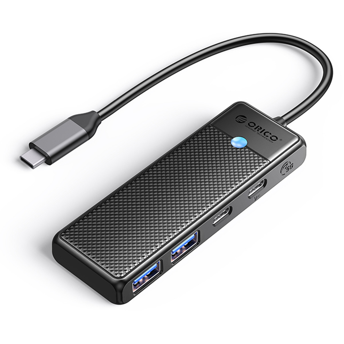 Orico Aktywny hub USB-C 5Gbps, 2x USB-A, 2x USB-C, Power Delivery 100W