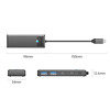 Miniatura zdjęcia: Orico Aktywny hub USB-C 5Gbps, 2x USB-A, 2x USB-C, Power Delivery 100W