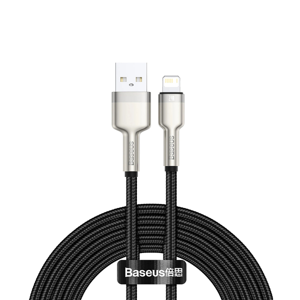 Zdjęcie produktu: Kabel BASEUS Cafule USB-A-Lightning 1m czarny (CALJK-A01) Zdjęcie produktu: Kabel BASEUS Cafule USB-A-Lightning 1m czarny (CALJK-A01)