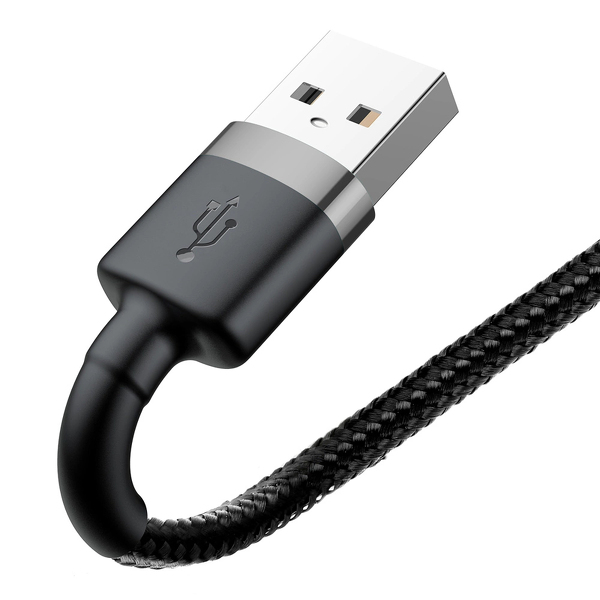 Zdjęcie produktu: Kabel BASEUS Cafule USB-A-Lightning 1m szaro-czarny