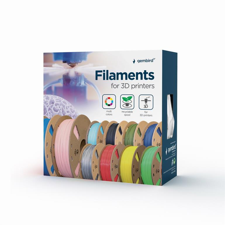 Gembird Filament drukarki 3D TPE FLEXIBLE 1.75mm 1kg czarny