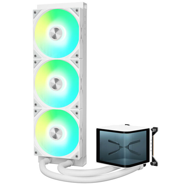 Zdjęcie produktu: Tryx Panorama v2 360mm ARGB White, wyświetlacz 3D AMOLED Zdjęcie produktu: Tryx Panorama v2 360mm ARGB White, wyświetlacz 3D AMOLED