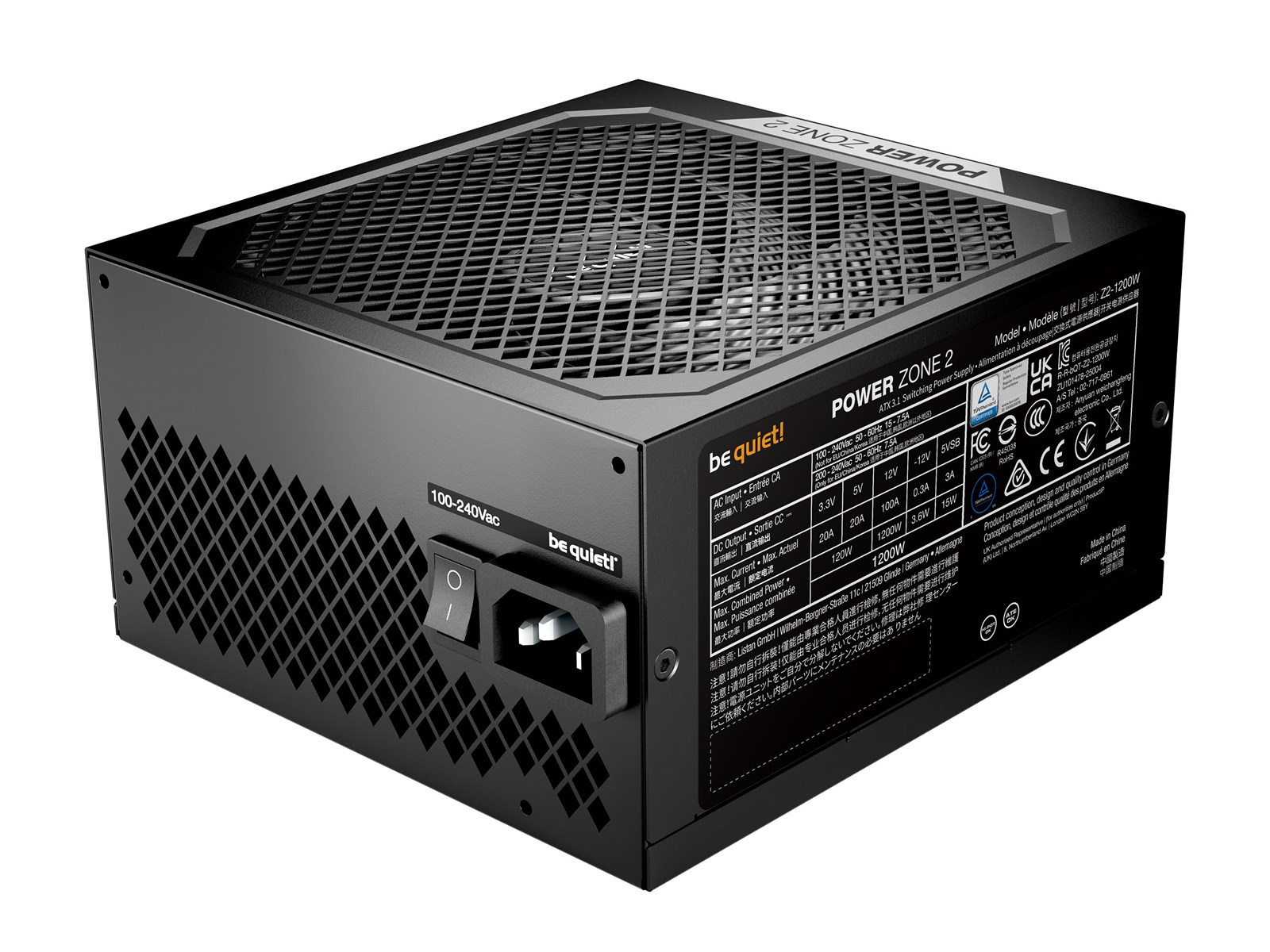 Zasilacz be quiet! Power Zone 2 1200W ATX 3.1 PCIe 5.1 (BP030EU)