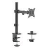 Uchwyt biurkowy do monitora LCD Maclean pojedyncze ramię VESA 75x75 oraz 100x100 17-32" 9kg MC-572N