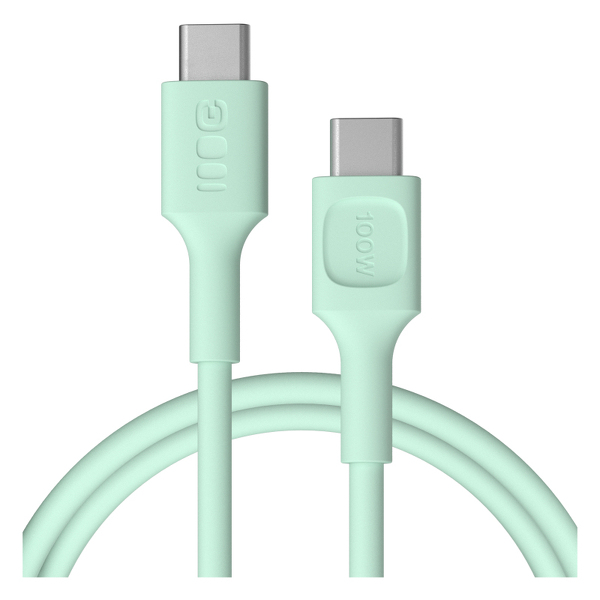 Zdjęcie produktu: Kabel USB-C 1,2m 100W Greencell PowerStream PD Mint Green Zdjęcie produktu: Kabel USB-C 1,2m 100W Greencell PowerStream PD Mint Green