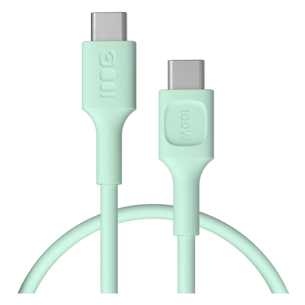 Zdjęcie produktu: Kabel USB-C 0,3m 100W Greencell PowerStream PD Mint Green
