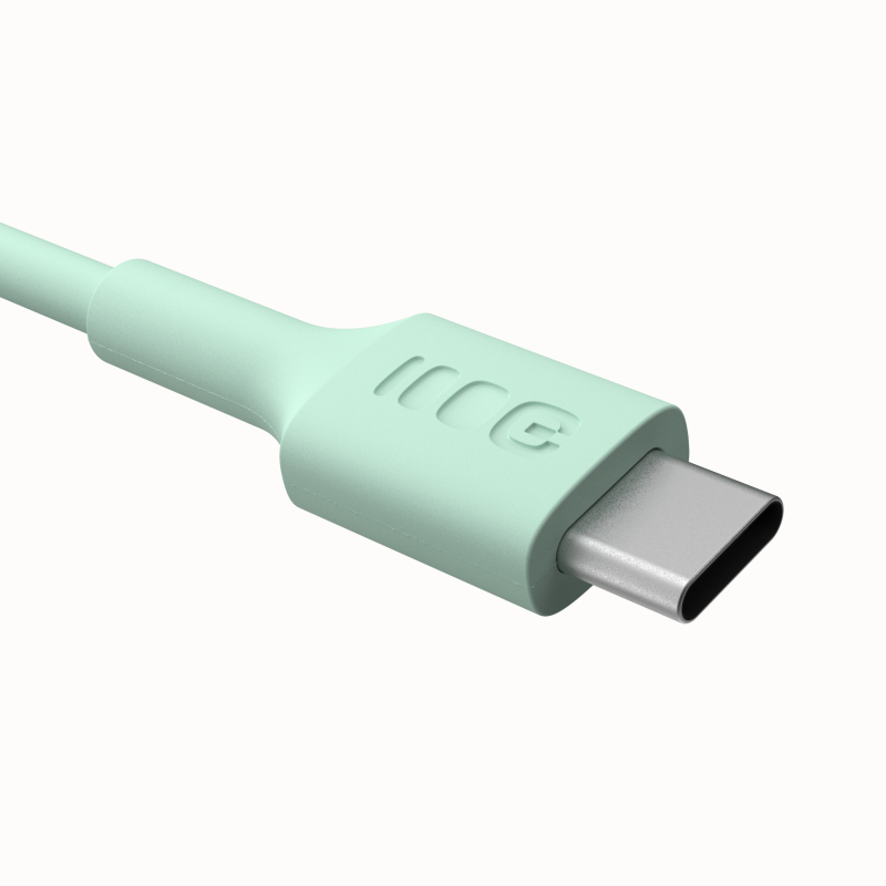 Kabel USB-C 2m 100W Greencell PowerStream PD Mint Green Kabel USB-C 2m 100W Greencell PowerStream PD Mint Green