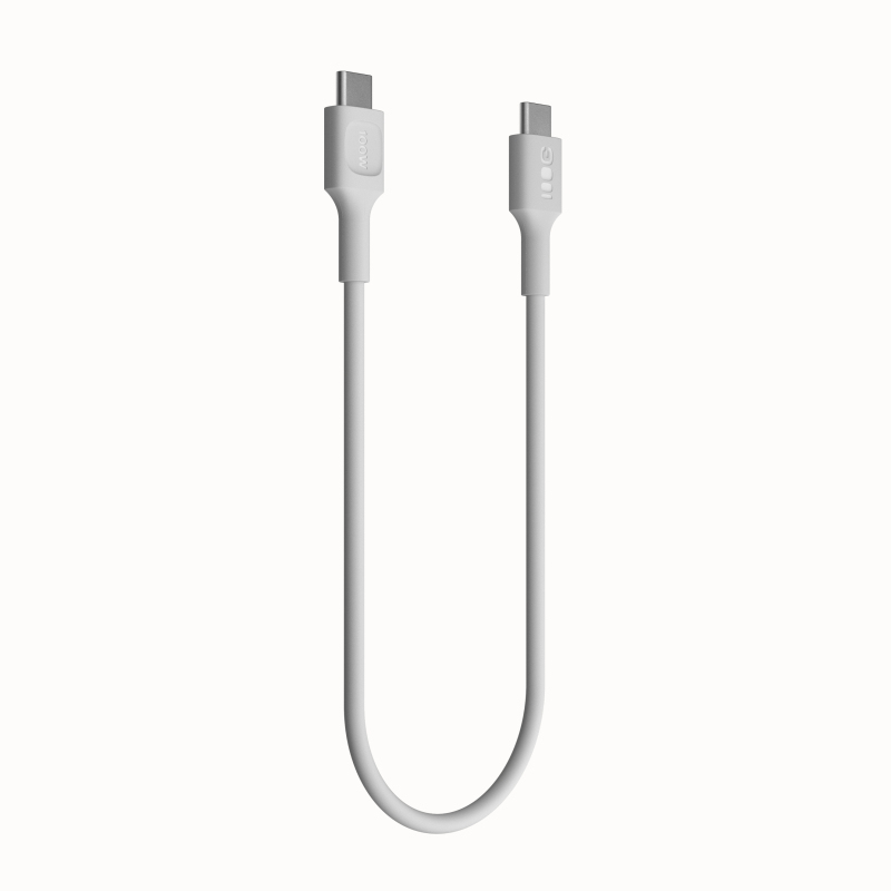 Kabel USB-C 0,3m 100W Greencell PowerStream PD Snow White