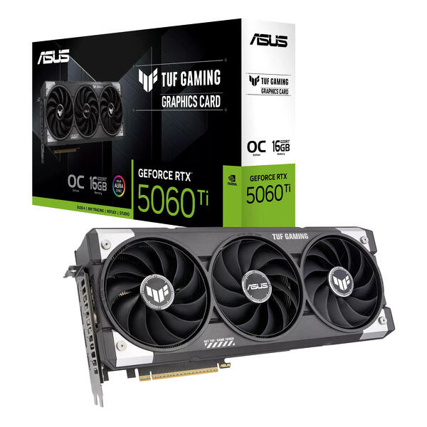 Zdjęcie produktu: ASUS GeForce RTX 5060 Ti TUF Gaming OC 16GB GDDR7 DLSS 4
