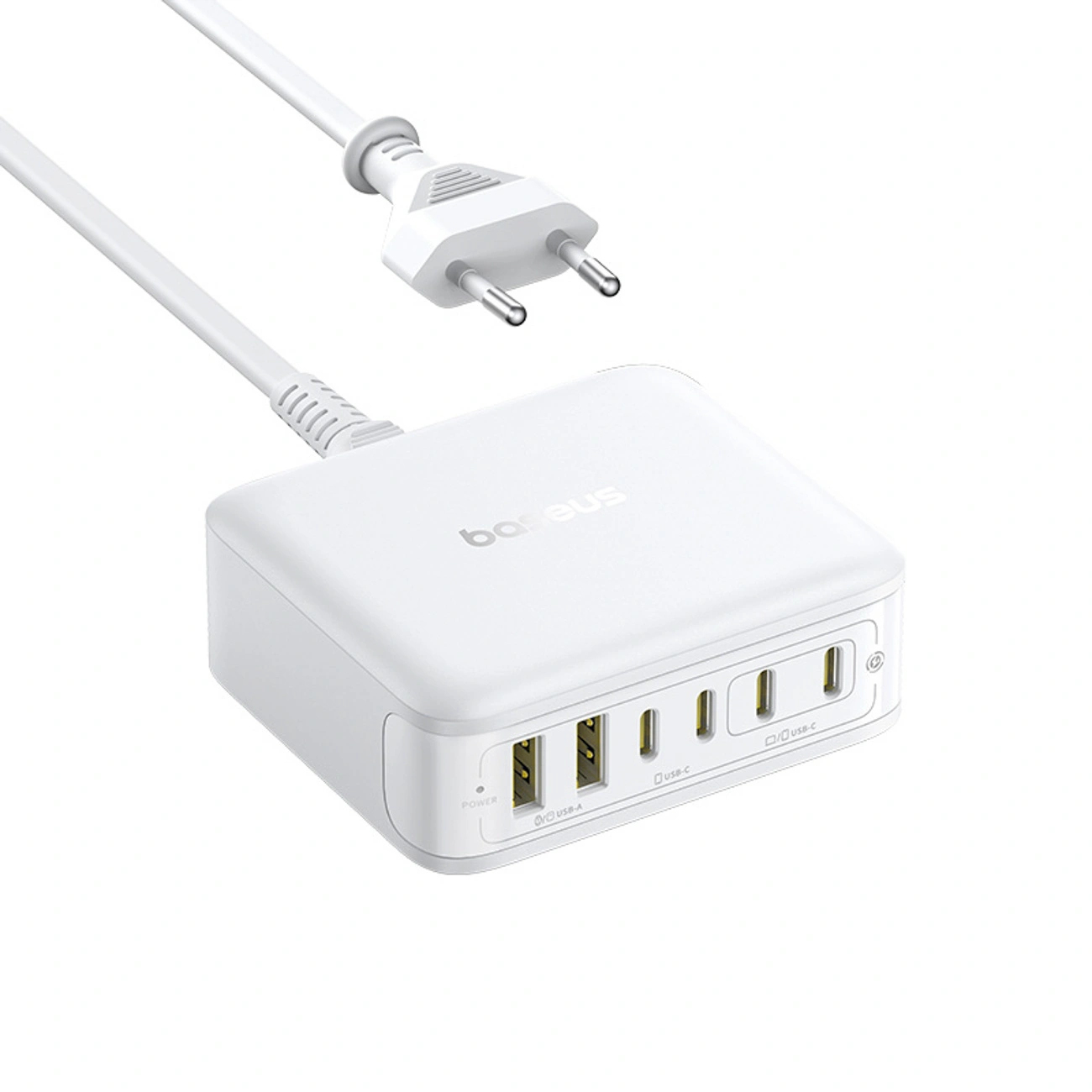 Stacja ładująca Baseus EnerFill FH21 120W 4xUSB-C + 2xUSB-A - biała