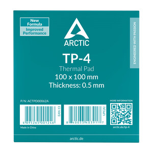 Miniatura produktu: Arctic TP-4 100x100mm, thermopad 0.5mm (ACTPD00062A)