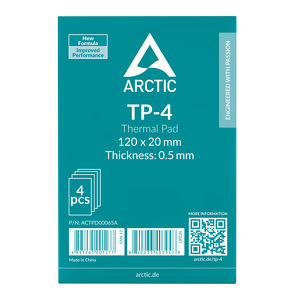 Miniatura produktu: Arctic TP-4 120x20mm, thermopad 0.5mm, 4 szt (ACTPD00065A) Miniatura produktu: Arctic TP-4 120x20mm, thermopad 0.5mm, 4 szt (ACTPD00065A)