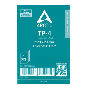 Miniatura produktu: Arctic TP-4 120x20mm, thermopad 1.0mm, 4 szt (ACTPD00066A) Miniatura produktu: Arctic TP-4 120x20mm, thermopad 1.0mm, 4 szt (ACTPD00066A)