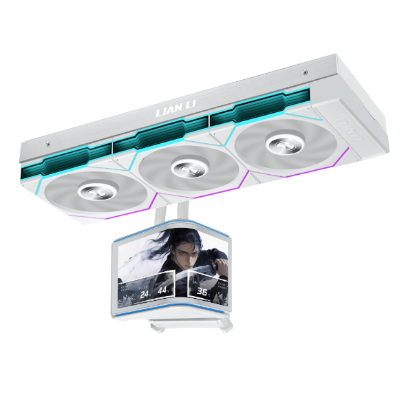 Lian Li HydroShift II OLED Curved 360 Uni Fan TL ARGB White 360mm