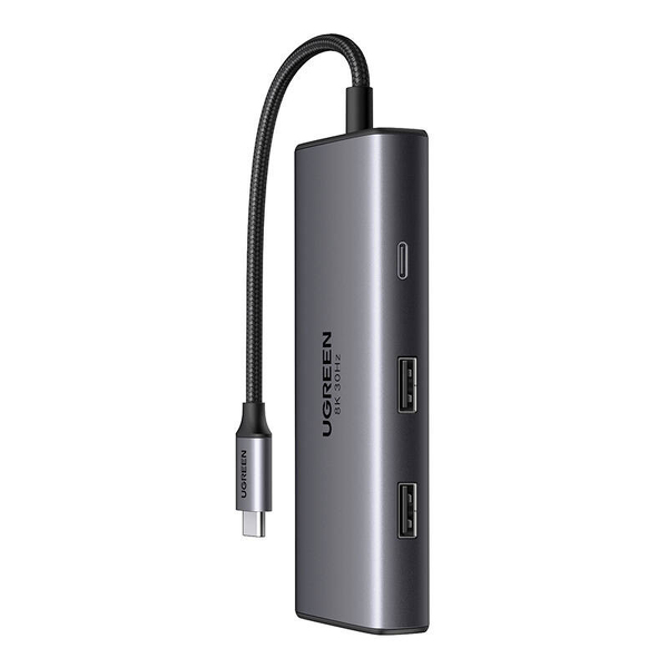 Zdjęcie produktu: Hub USB-C Ugreen 6w1 USB-C 2x USB-A 3.0, USB-C 3.0, 2xHDMI, PD Zdjęcie produktu: Hub USB-C Ugreen 6w1 USB-C 2x USB-A 3.0, USB-C 3.0, 2xHDMI, PD