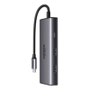 Hub USB-C Ugreen 6w1 USB-C 2x USB-A 3.0, USB-C 3.0, 2xHDMI, PD