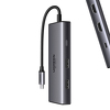Miniatura zdjęcia: Hub USB-C Ugreen 6w1 USB-C 2x USB-A 3.0, USB-C 3.0, 2xHDMI, PD Miniatura zdjęcia: Hub USB-C Ugreen 6w1 USB-C 2x USB-A 3.0, USB-C 3.0, 2xHDMI, PD