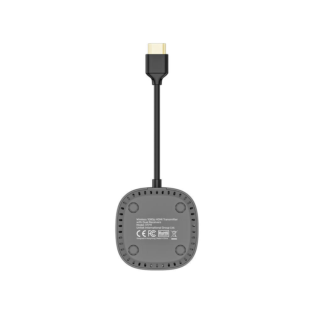 Bezprzewodowy transmiter HDMI 1080p, 1 nadajnik + 2 odbiorniki, czarny Bezprzewodowy transmiter HDMI 1080p, 1 nadajnik + 2 odbiorniki, czarny