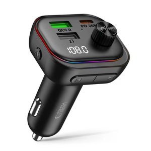 Miniatura produktu: Ładowarka samochodowa Tech-Protect CC07 3-Porty PD 54W + transmiter FM Bluetooth - czarna Miniatura produktu: Ładowarka samochodowa Tech-Protect CC07 3-Porty PD 54W + transmiter FM Bluetooth - czarna