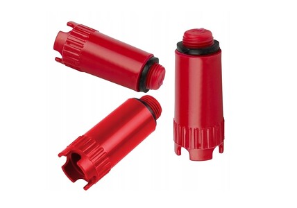 Miniatura produktu: Korek do prób szczelności, plastikowy 1/2" CZERWONY  (100-pak)