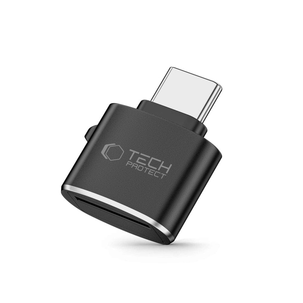 Zdjęcie produktu: Adapter Tech-Protect UltraBoost czytnik kart microSD z USB-C - czarny Zdjęcie produktu: Adapter Tech-Protect UltraBoost czytnik kart microSD z USB-C - czarny
