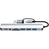 Miniatura zdjęcia: Tech-Protect HB06 HUB Adapter 8w1 TYP-C + USB2.0 + USB3.0 + SD/TF + AV3.5