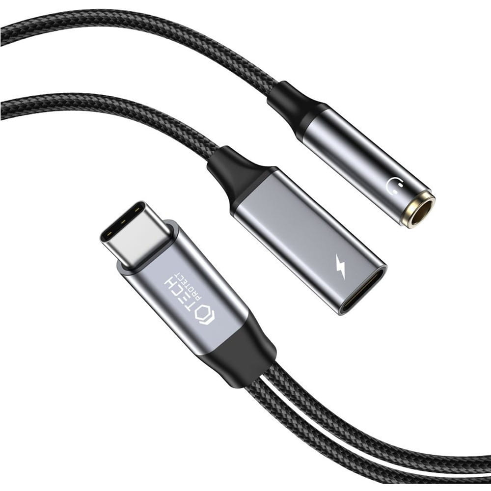 Kabel UltraBoost USB-C męski PD60W 6A minijack 3.5mm żeński USB-C żeński Kabel UltraBoost USB-C męski PD60W 6A minijack 3.5mm żeński USB-C żeński