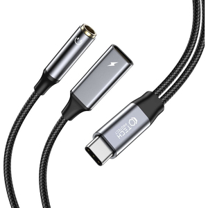 Miniatura produktu: Kabel Tech-Protect UltraBoost USB-C (męski) PD 60W 6A / mini jack 3.5mm (żeński) - USB-C (żeński) - czarny Miniatura produktu: Kabel Tech-Protect UltraBoost USB-C (męski) PD 60W 6A / mini jack 3.5mm (żeński) - USB-C (żeński) - czarny