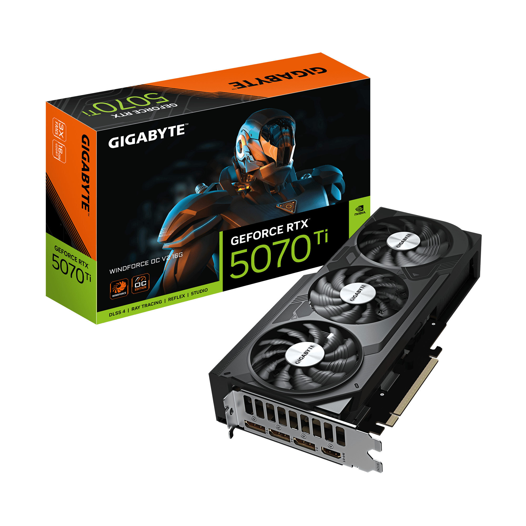 Gigabyte GeForce RTX 5070 Ti WINDFORCE OC V2 16GB GDDR7 DLSS 4