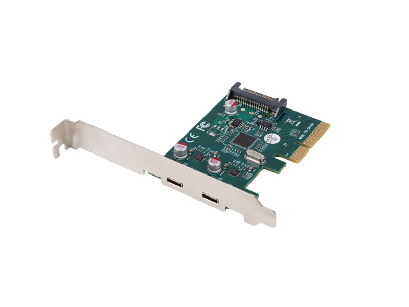 Zdjęcie produktu: Karta PCI Express x1->2x USB-C 3.2 Gen 2x1 Lanberg śledź low profile Zdjęcie produktu: Karta PCI Express x1->2x USB-C 3.2 Gen 2x1 Lanberg śledź low profile