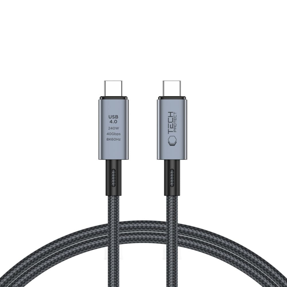 Tech-Protect UltraBoost Max USB-C 4.0 / USB-C 4.0 PD 240W 8K 40Gbps 1m Tech-Protect UltraBoost Max USB-C 4.0 / USB-C 4.0 PD 240W 8K 40Gbps 1m