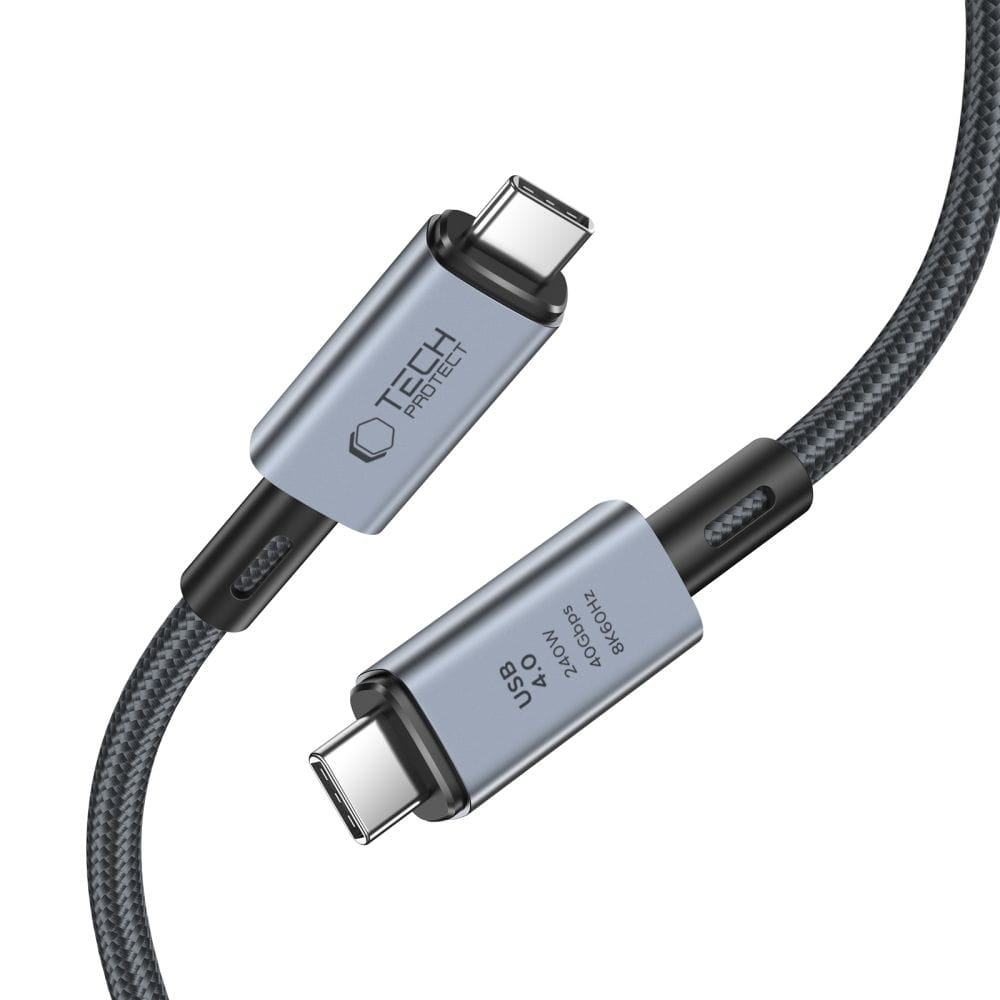 Tech-Protect UltraBoost Max USB-C 4.0 / USB-C 4.0 PD 240W 8K 40Gbps 1m Tech-Protect UltraBoost Max USB-C 4.0 / USB-C 4.0 PD 240W 8K 40Gbps 1m