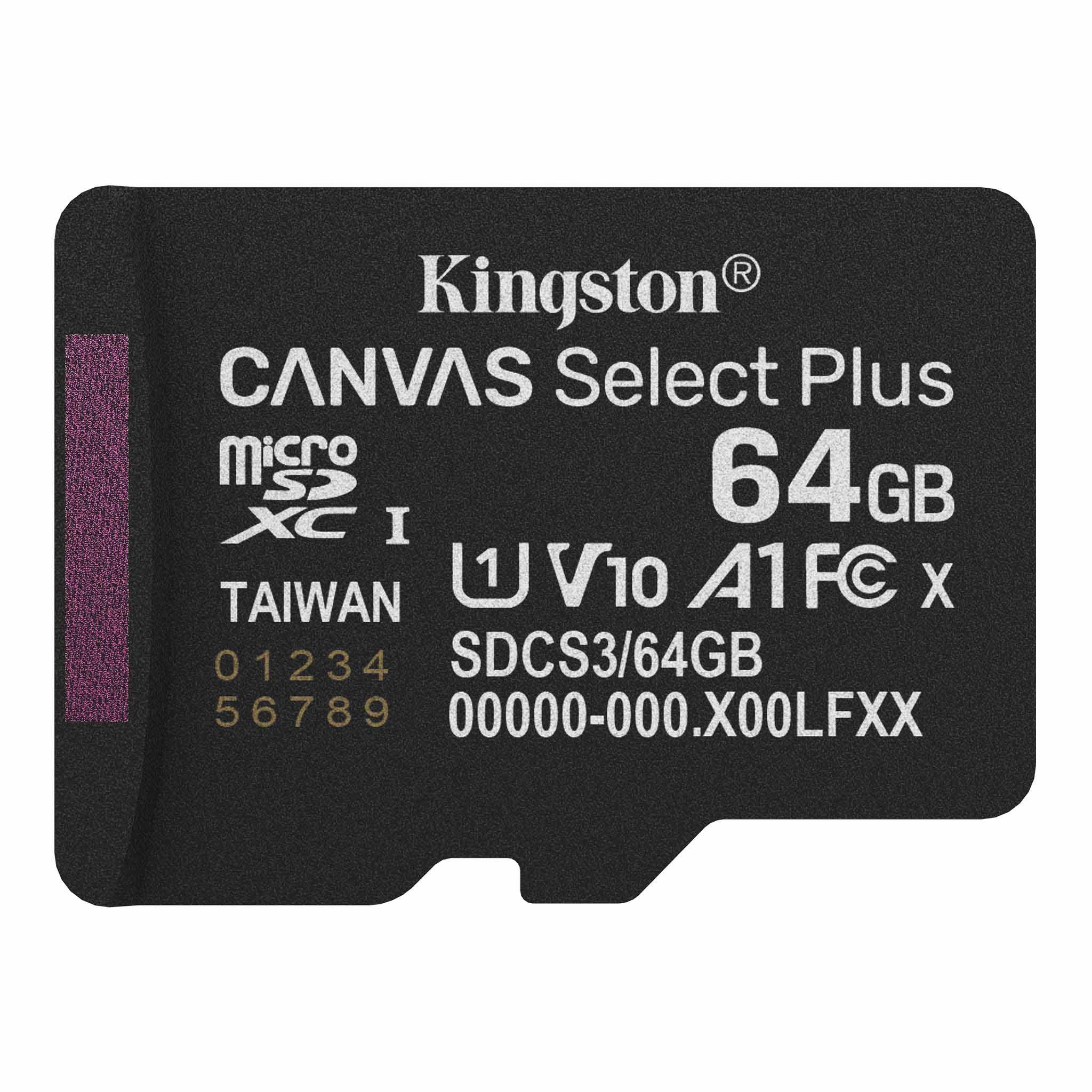 Karta Kingston Canvas Select Plus microSDXC 64GB Class A1