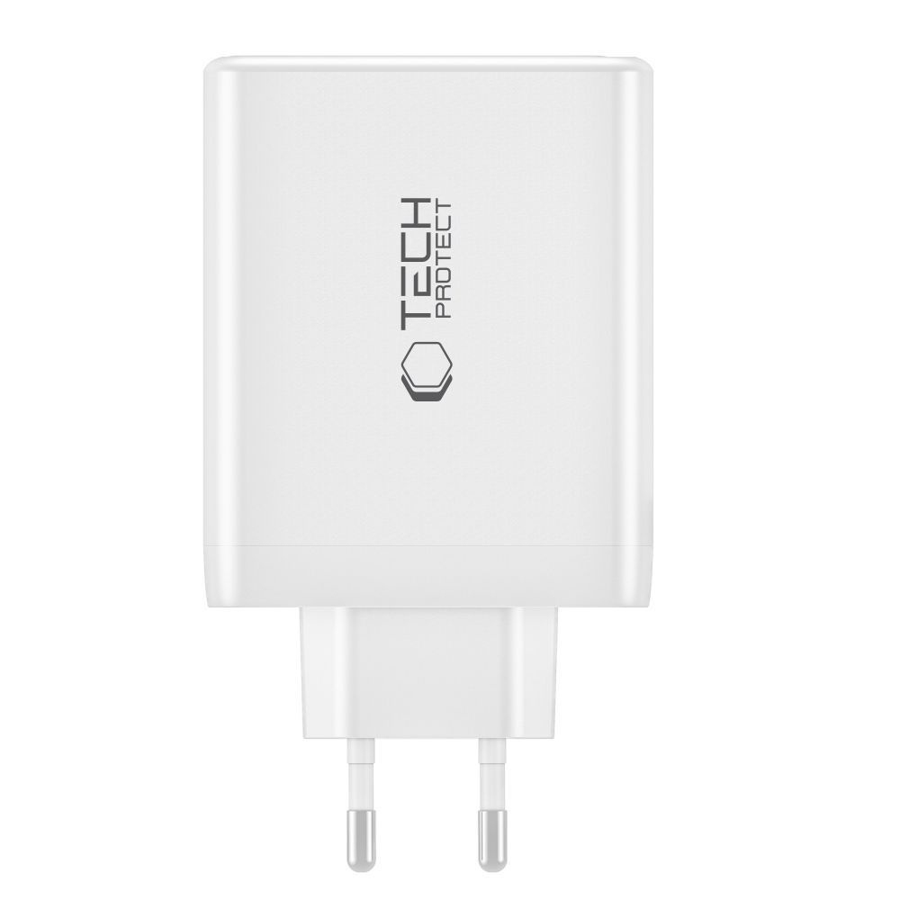 Ładowarka NC100W-GAN sieciowa GaN 3x USB-C PD 100W / USB-A QC 3.0 - biała