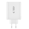 Miniatura zdjęcia: Ładowarka NC100W-GAN sieciowa GaN 3x USB-C PD 100W / USB-A QC 3.0 - biała