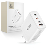 Miniatura zdjęcia: Ładowarka NC100W-GAN sieciowa GaN 3x USB-C PD 100W / USB-A QC 3.0 - biała