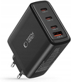 Miniatura zdjęcia: Ładowarka NC100W-GAN sieciowa GaN 3x USB-C PD 100W / USB-A QC 3.0 - czarna