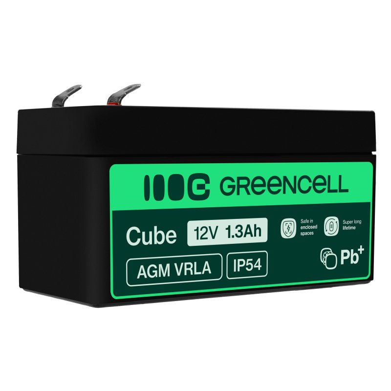 Green Cell AGM VRLA 12V 1.3Ah bezobsługowy akumulator
