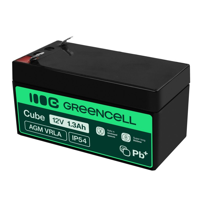 Green Cell AGM VRLA 12V 1.3Ah bezobsługowy akumulator